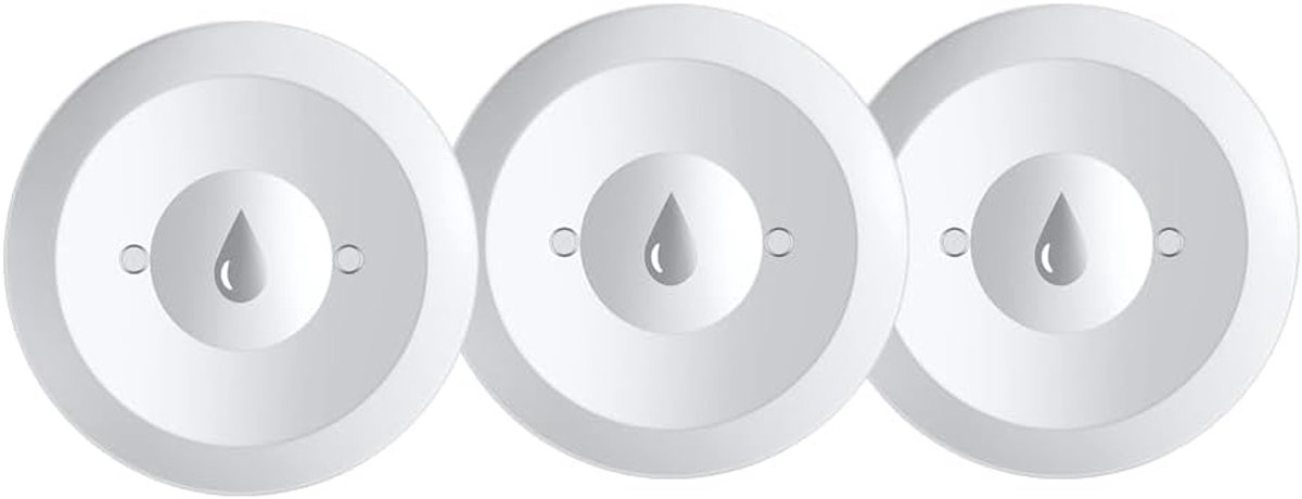 Haozee Zigbee Waterlekdetector-sensor voor thuis, verpakking van 3 stuks, wateralarm met batterij, Zigbee Hub vereist - ShopVlot