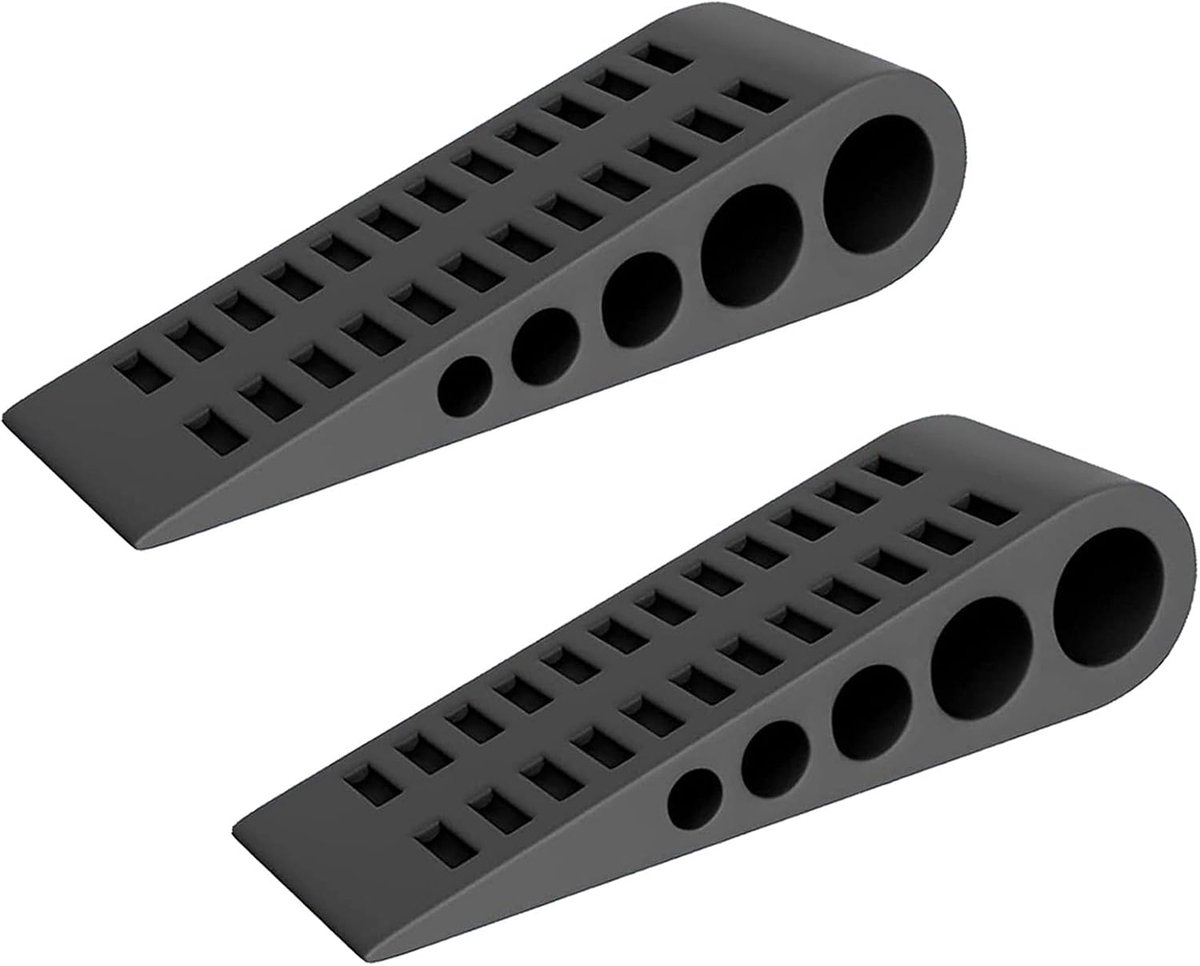 2 Pieces Floor Stopper with Holder Non-Slip Rubber for All Surfaces - ShopVlot