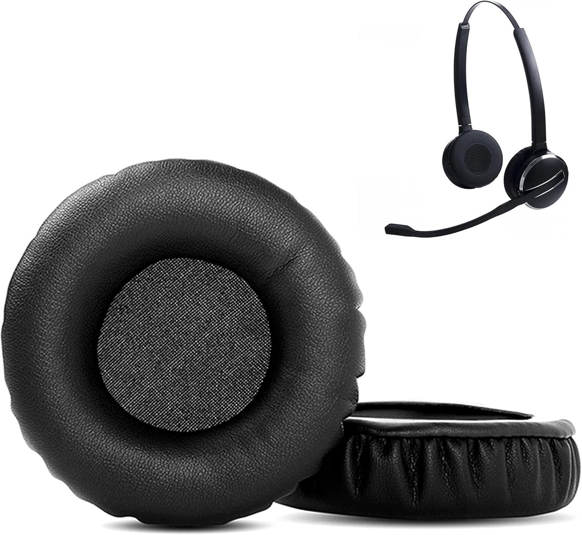 Ear Pads Compatible with Jabra PRO 9400 PRO 900 Headsets Ear Pads Replacement with Softer Protein Leather and Memory - ShopVlot