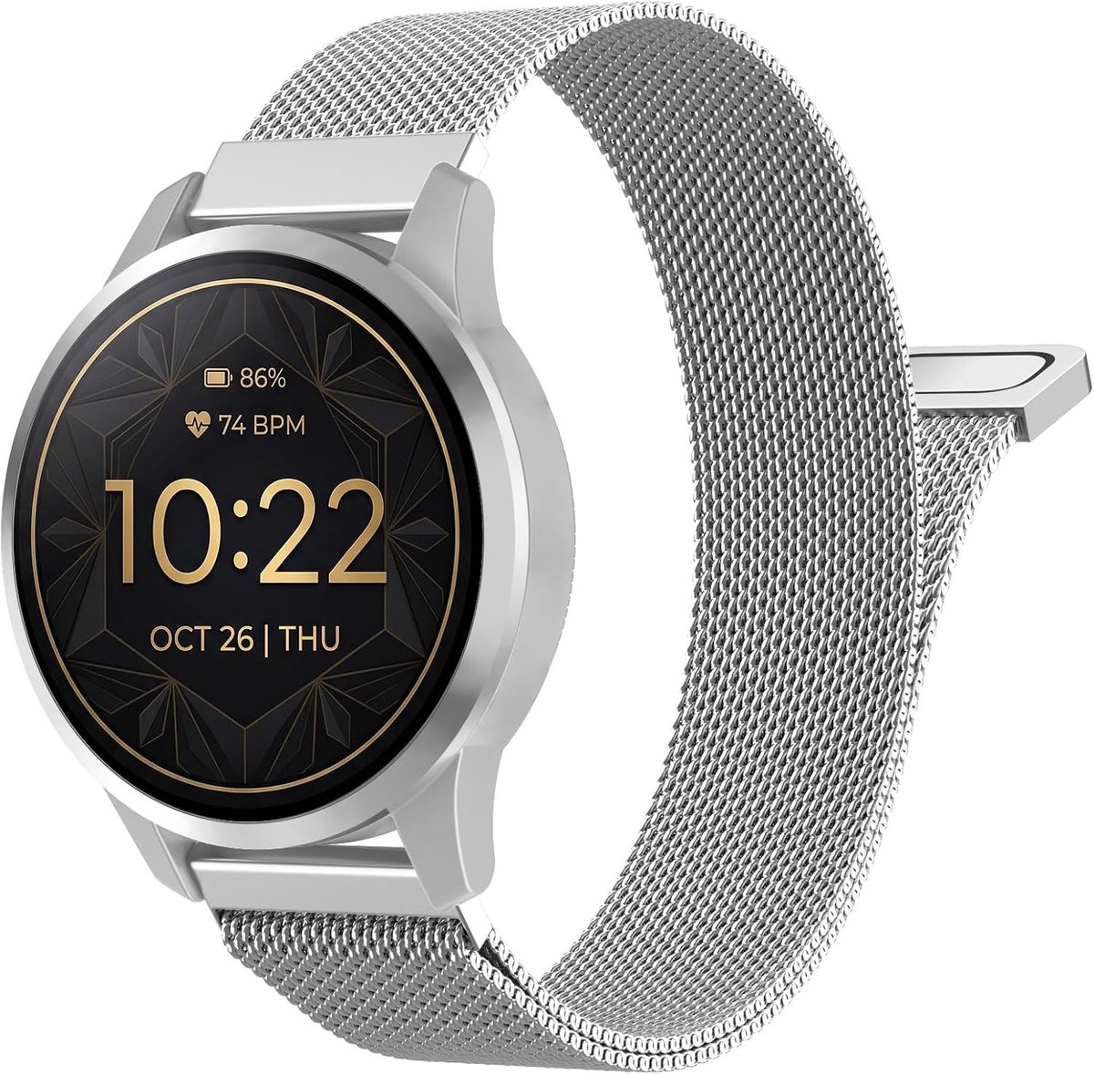 18mm 20mm 22mm Metal Watch Band Compatible with Garmin Venu 3S/2S/4/3/Vivoactive 4S/Vivomove 3S/Forerunner - ShopVlot