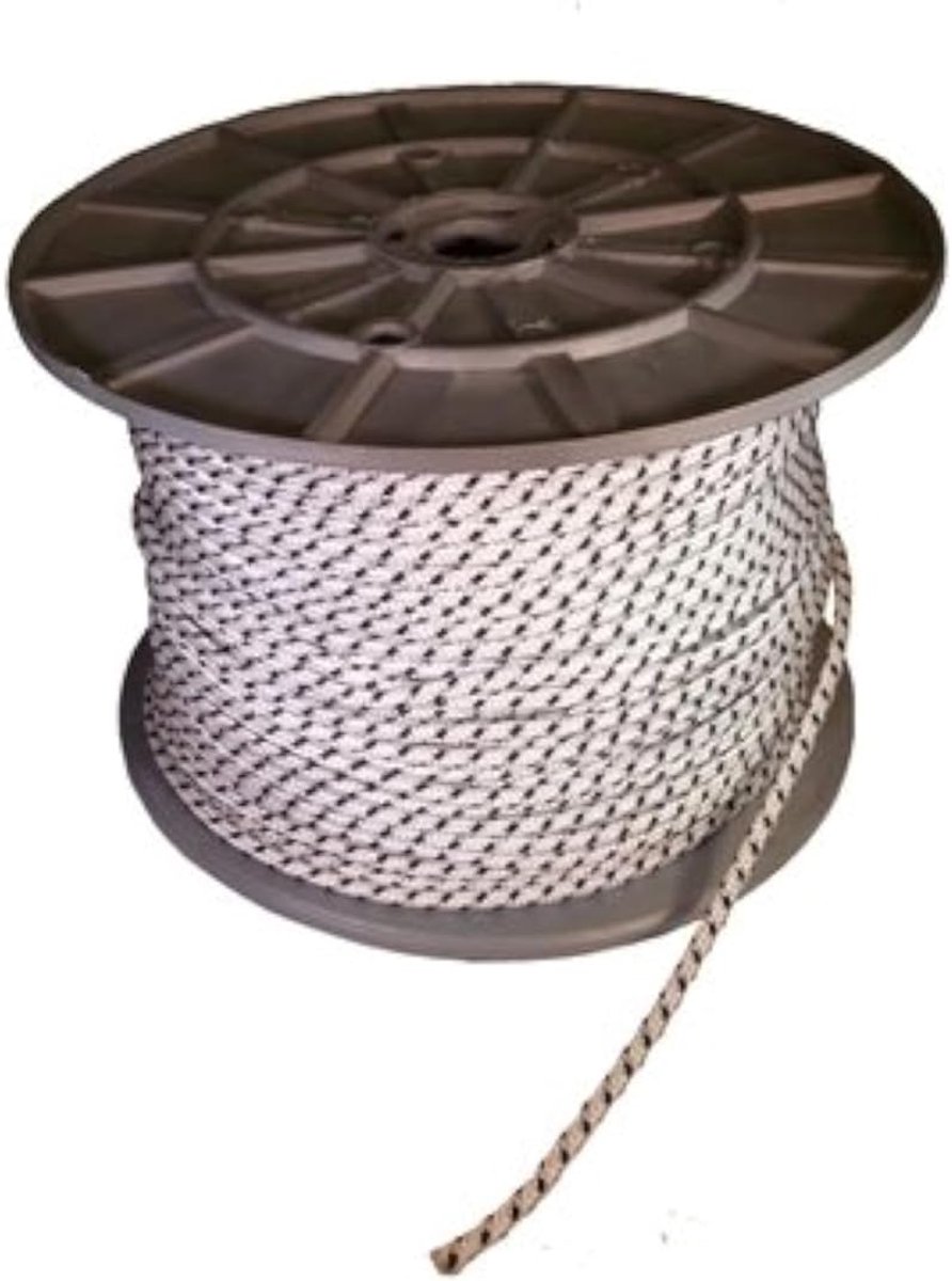 Brr exactus Cable Reel Housing with Very Stable Nylon, 180° Rotatable, Brown/White, 4.5 m, Nylon, 10 m - ShopVlot