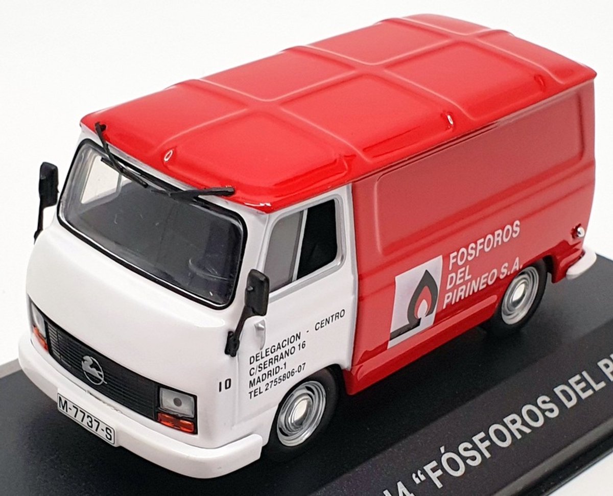 Modelauto Sava Pegaso J4 'Fosforos del pireneo' red/white - Schaal 1:43