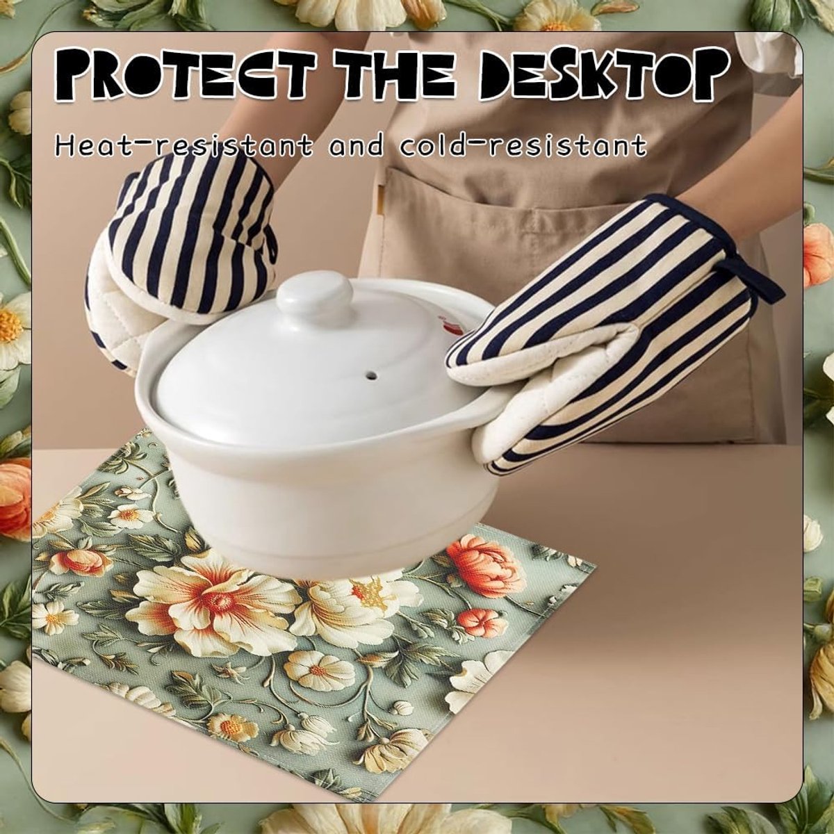 Placemat 30 x 45 cm - wasbaar linnen - antislip en vuilafstotend - beschermt uw tafel - ShopVlot