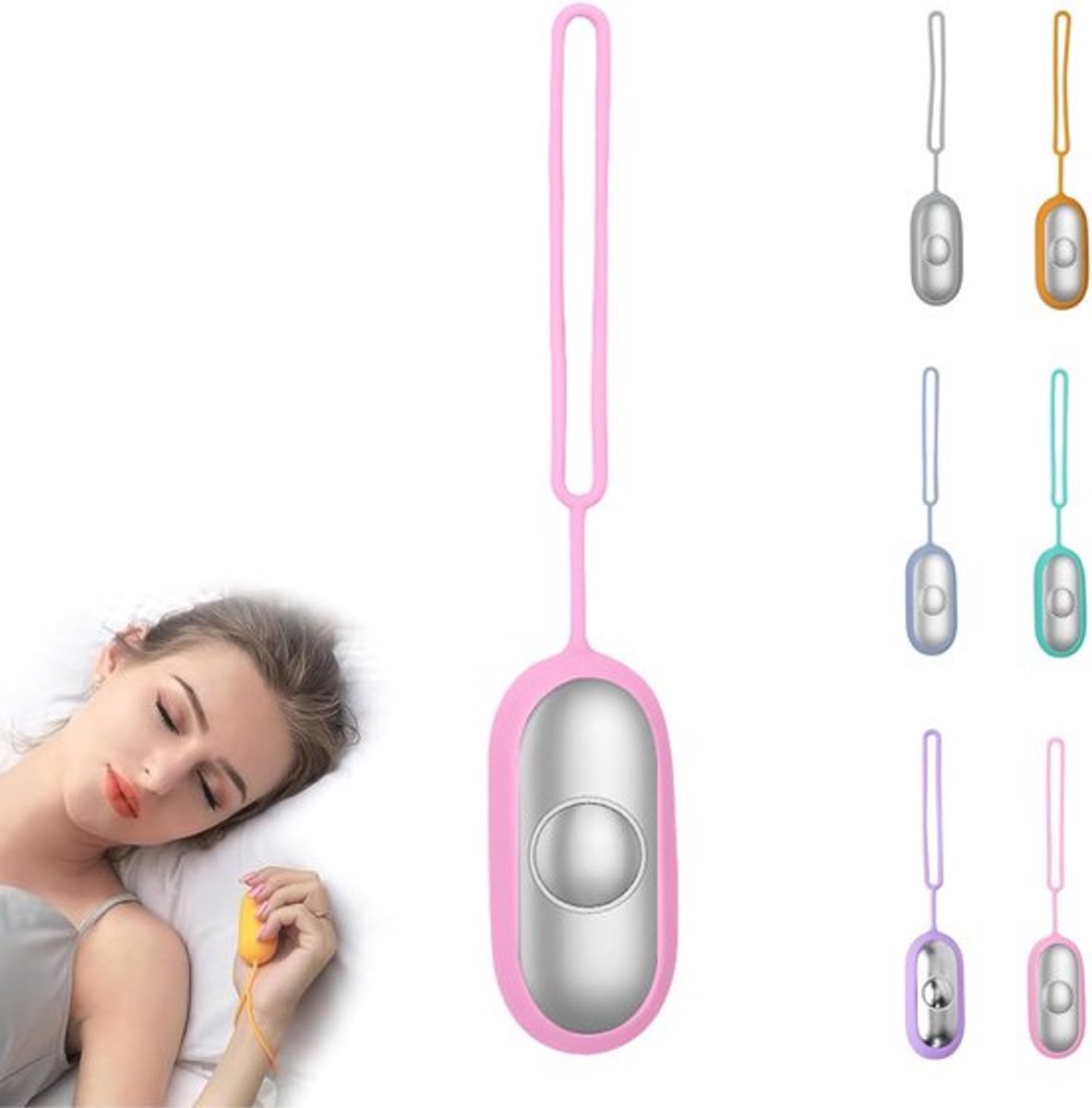 Draagbaar slaaphulpmiddel - Slaapapparaat - Slaaphulpmiddel - Verlicht slapeloosheid en stress - Verbeter de diepe slaap - Val snel in slaap - roze