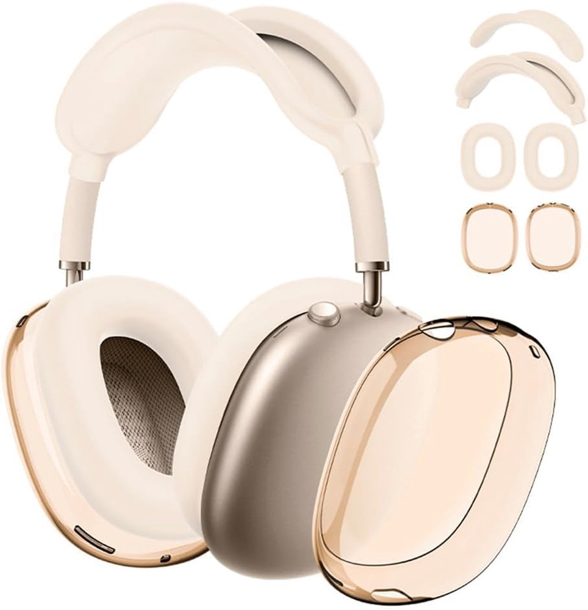 Oordopjes Beschermhoes Set - Geel - Inclusief oorkussens en hoofdband - Perfecte bescherming voor over-ear koptelefoons - ShopVlot