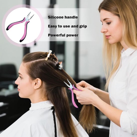 3-Hole Haarextensions Clip - RVS Mini Tool - Innovatief 3-gats ontwerp - Eenvoudig aanbrengen en verwijderen - ShopVlot — afbeelding 5