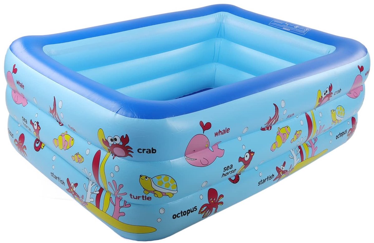 Solidchoice - Opblaasbaar Kinderzwembad 150 x 115 x 50 cm