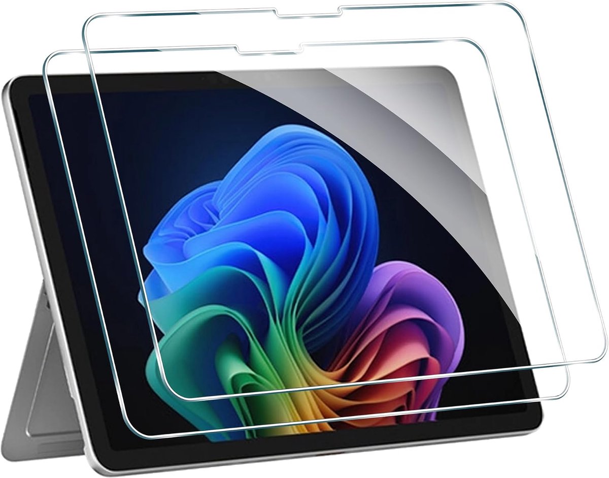 Screenprotector Microsoft Surface Pro 12 - Pack van 2 - Tempered glass - Krasbestendig en bubble-free - ShopVlot