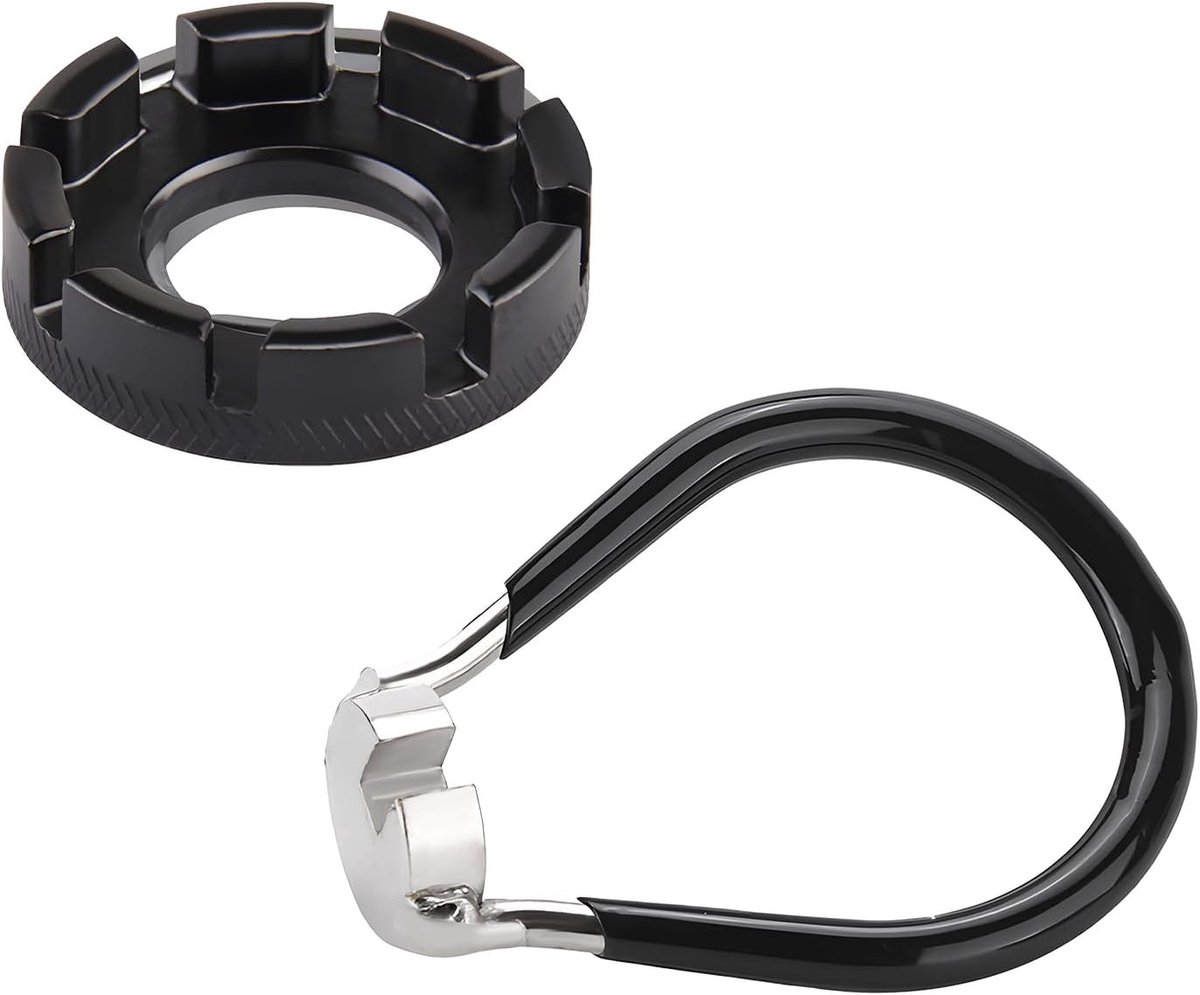 Set van 2 Spaakmoeren – Gesmede Stalen Spaakspanners, Universele Nippelspanners (6 Maten: 10–15 Gauge) – Spaakgereedschap voor het Afstellen en Repareren van Fietswielen en Motorwielen
