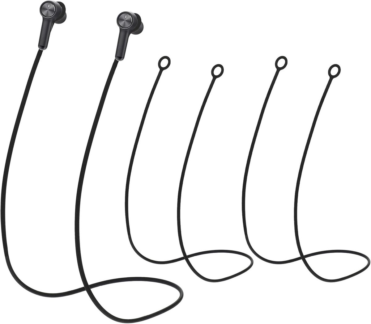 Veilige Oordopjes Connector Koord - Trekbestendig Lanyard, Flexibele Siliconen Koord met Verwijderbare Tips voor Comfortabel Gebruik en Bescherming tegen Verlies