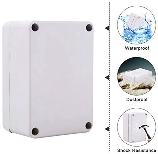 Junction Box IP66 - Waterdichte Buitenbehuizing - ABS - 100x68x50mm — afbeelding 3