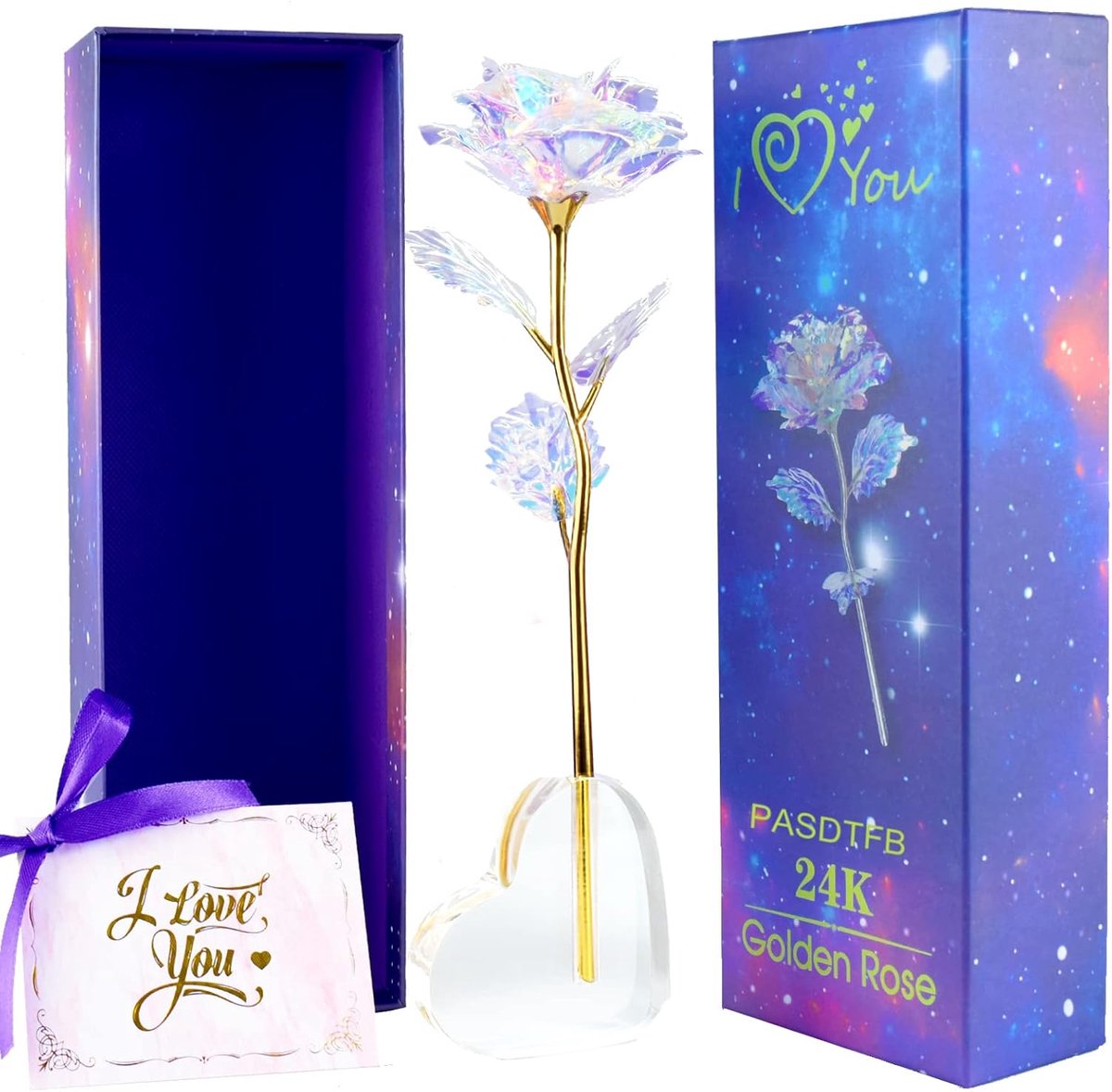 Eternal Rose Geschenk voor Vrouwen - Kristallen Rozen Bloemen - Perfect voor Moeder, Vriendin, Grootmoeder - ShopVlot