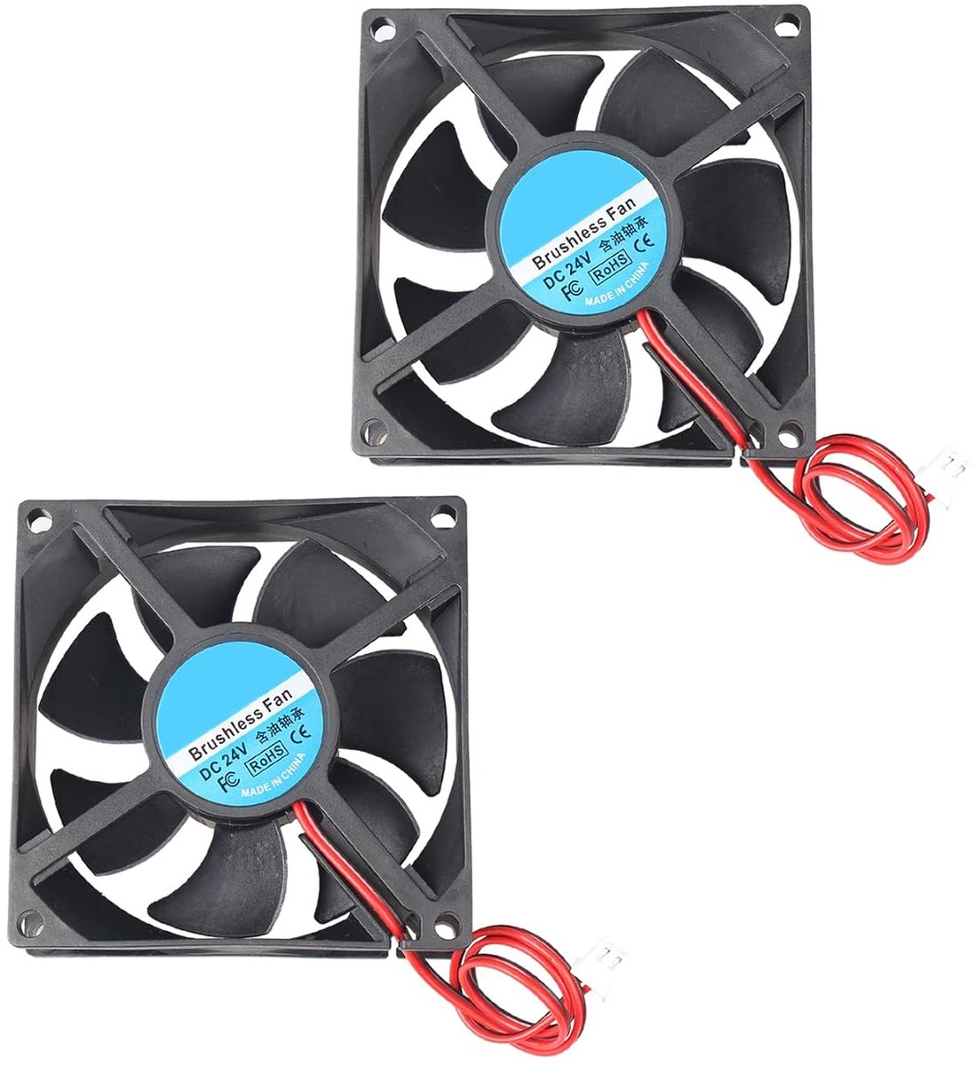 Koelventilator 80x80x25mm - Brushless - Stil en betrouwbaar - Voor 3D printers en computerbehuizingen - ShopVlot