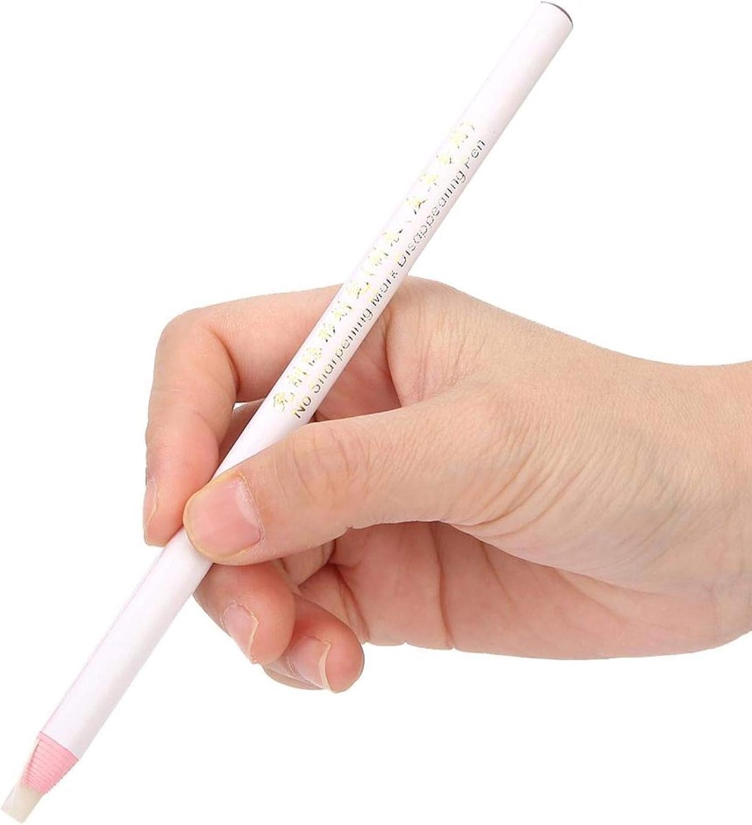 Markeerstiften 8 stuks - Chinagraph vetwasstift - Wit - Voor glas, stof en leer - ShopVlot