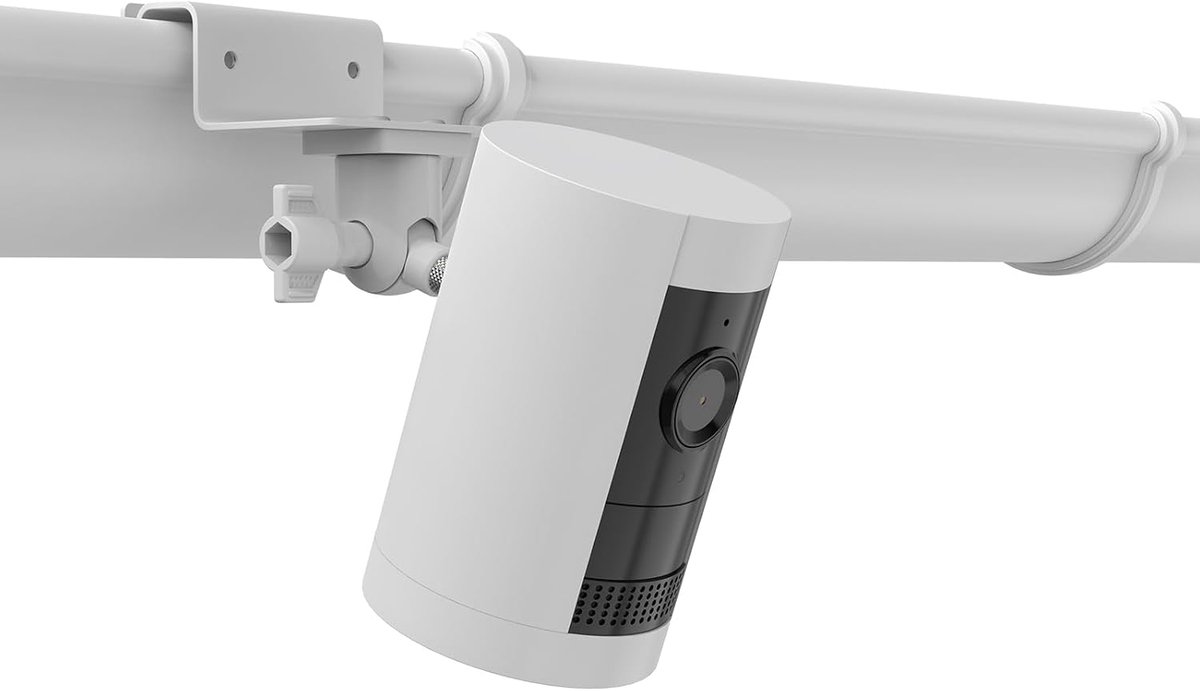 Beugels voor dakgoot camera - Wit - Geschikt voor verschillende camera's - Eenvoudige installatie - ShopVlot