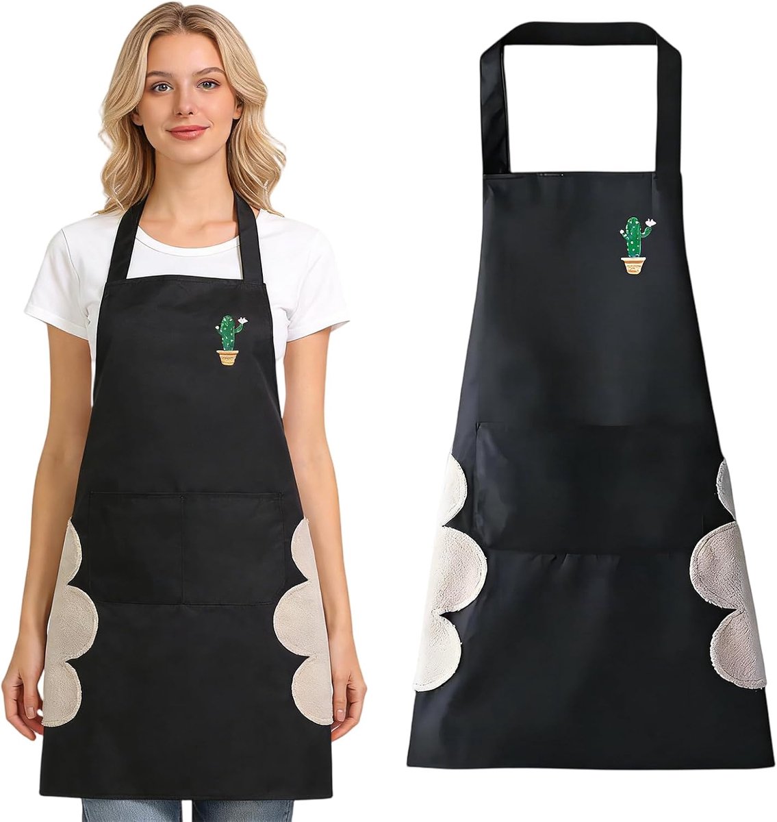 Waterdicht schort uniseks - cactuspatroon - water- en olieafstotend - ideaal voor barbecueavonden - ShopVlot
