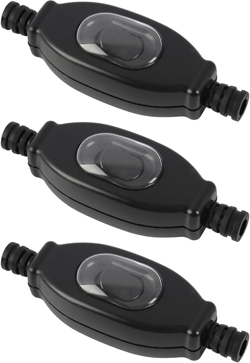 Waterdichte inline kabelschakelaar - 250V - twee-polig - eenvoudig aan/uit voor verlichting - ShopVlot