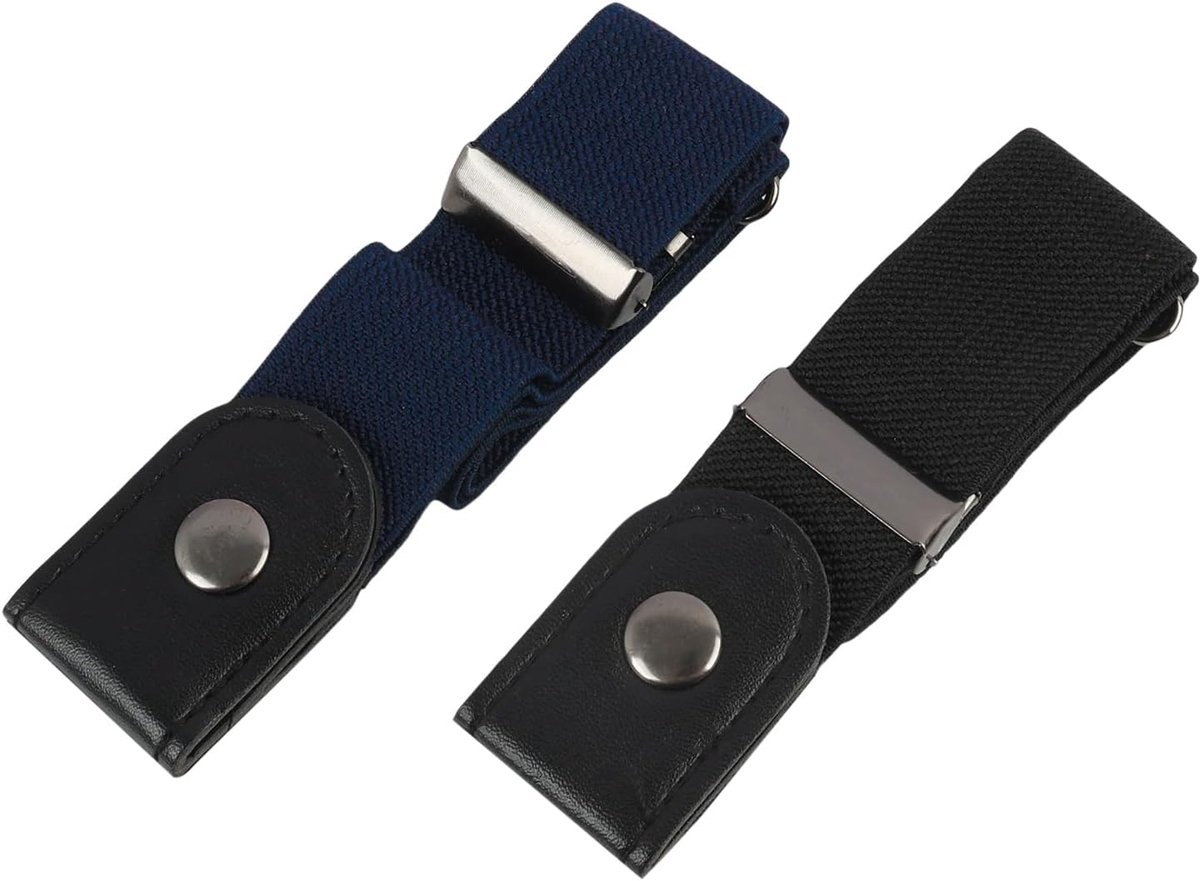 Elastische riem voor heren en dames - 40-65 cm - niet zichtbaar - comfortabel rubber voor dagelijks gebruik - ShopVlot