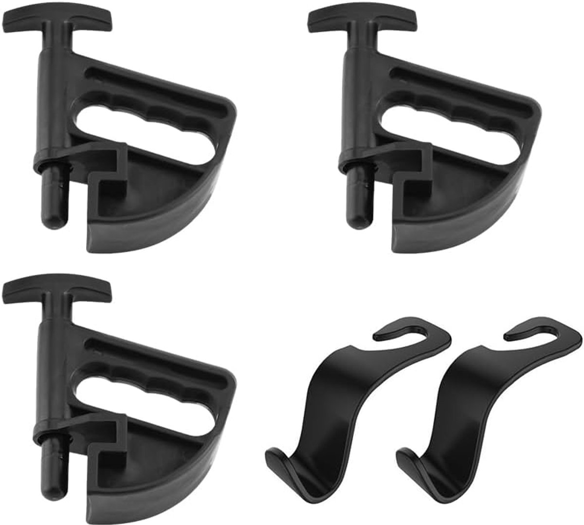 Bandenwisselaar set - 3 bandenpersen en 2 haakjes - hoogwaardig kunststof - ideaal voor universele velgen - ShopVlot
