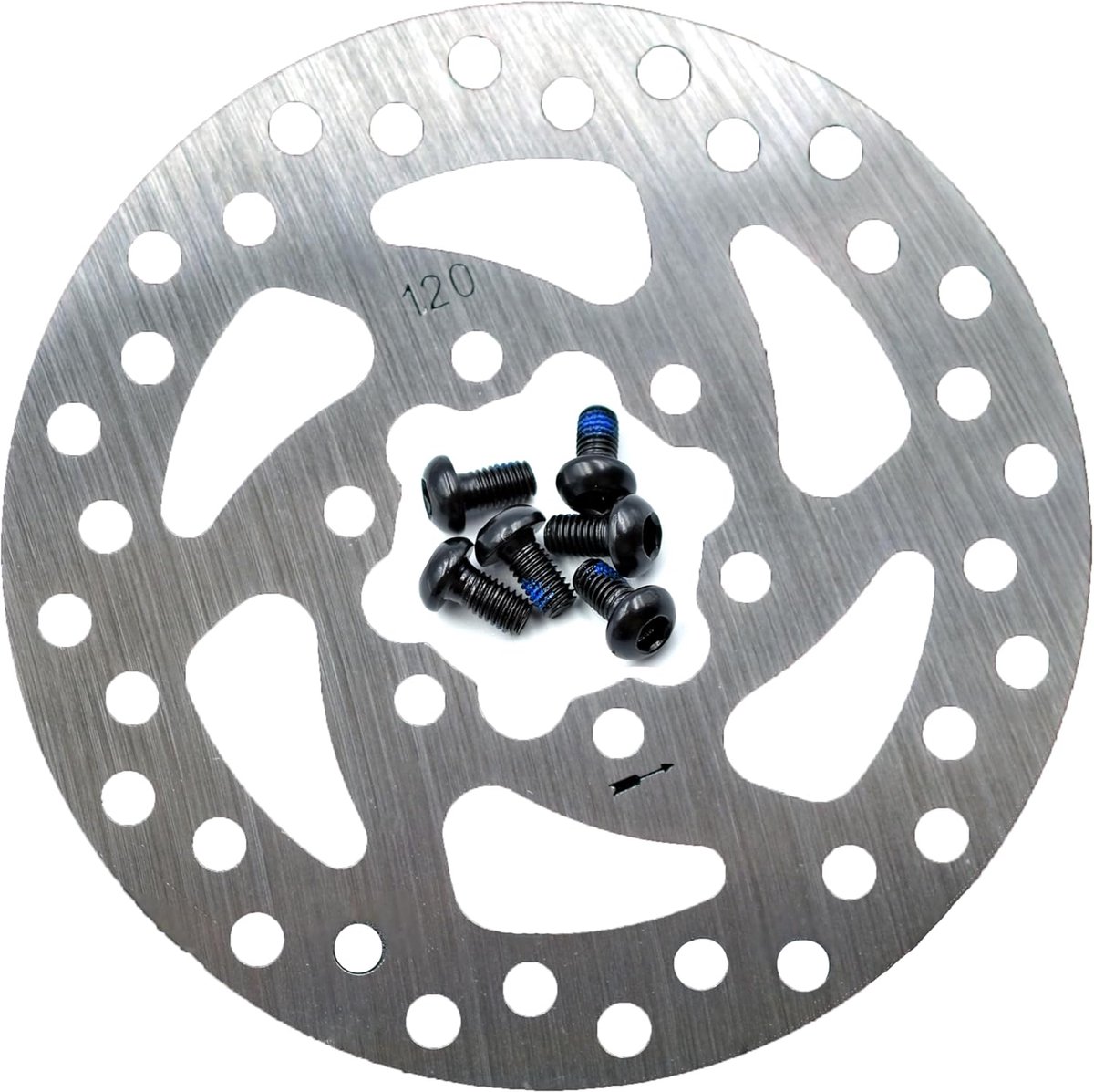 Disc remschijf 120mm - Geschikt voor Segway Ninebot F20, F25, F30, F40 - Inclusief montagebouten - ShopVlot