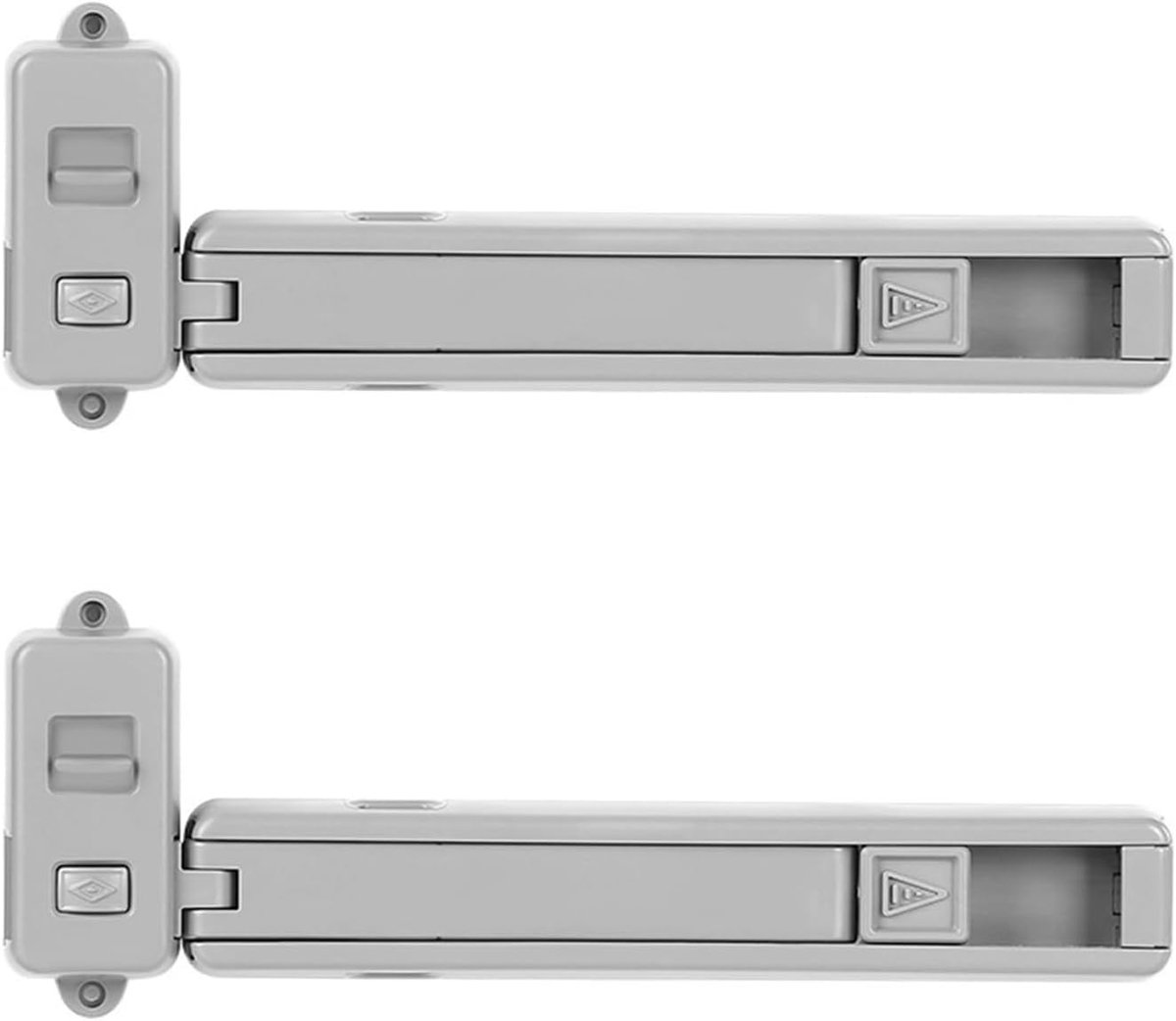 Raamveiligheidsloten 20 cm - grijs - anti-valbeveiliging - kindveiligheid - ShopVlot
