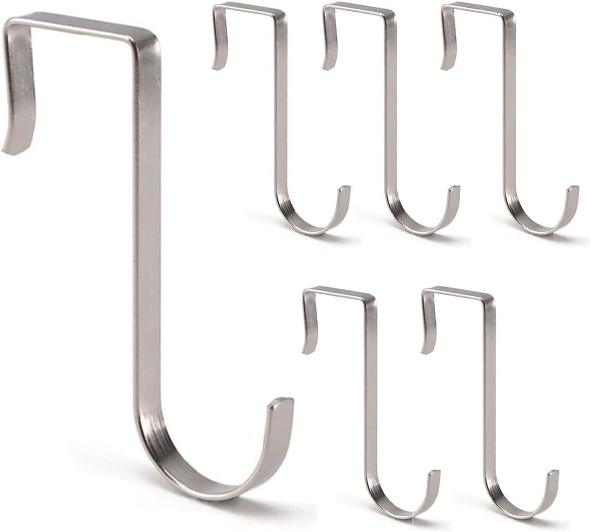 Deurhaken 5 stuks - Hoogwaardige metalen constructie - Tot 10 kg belasting - Perfect voor zware jassen - ShopVlot