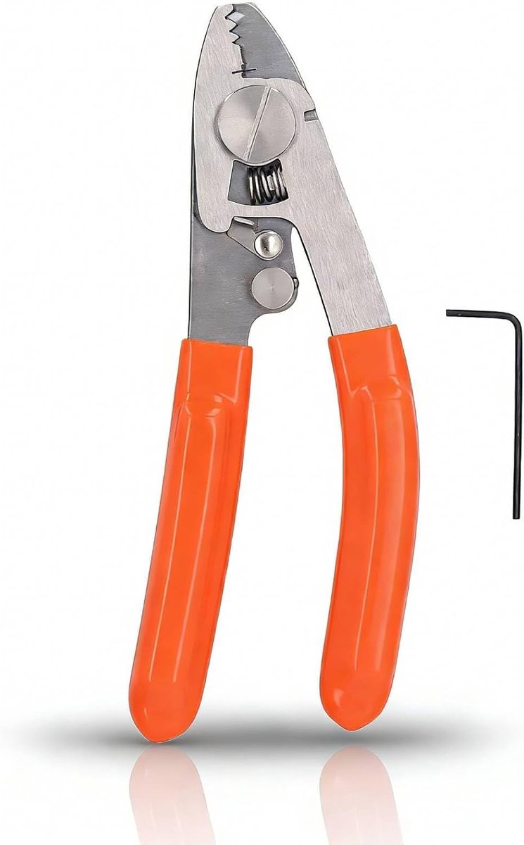 Fiberstripper 5 gaten - RVS - Verstelbaar - Efficiënt strippensysteem - ShopVlot