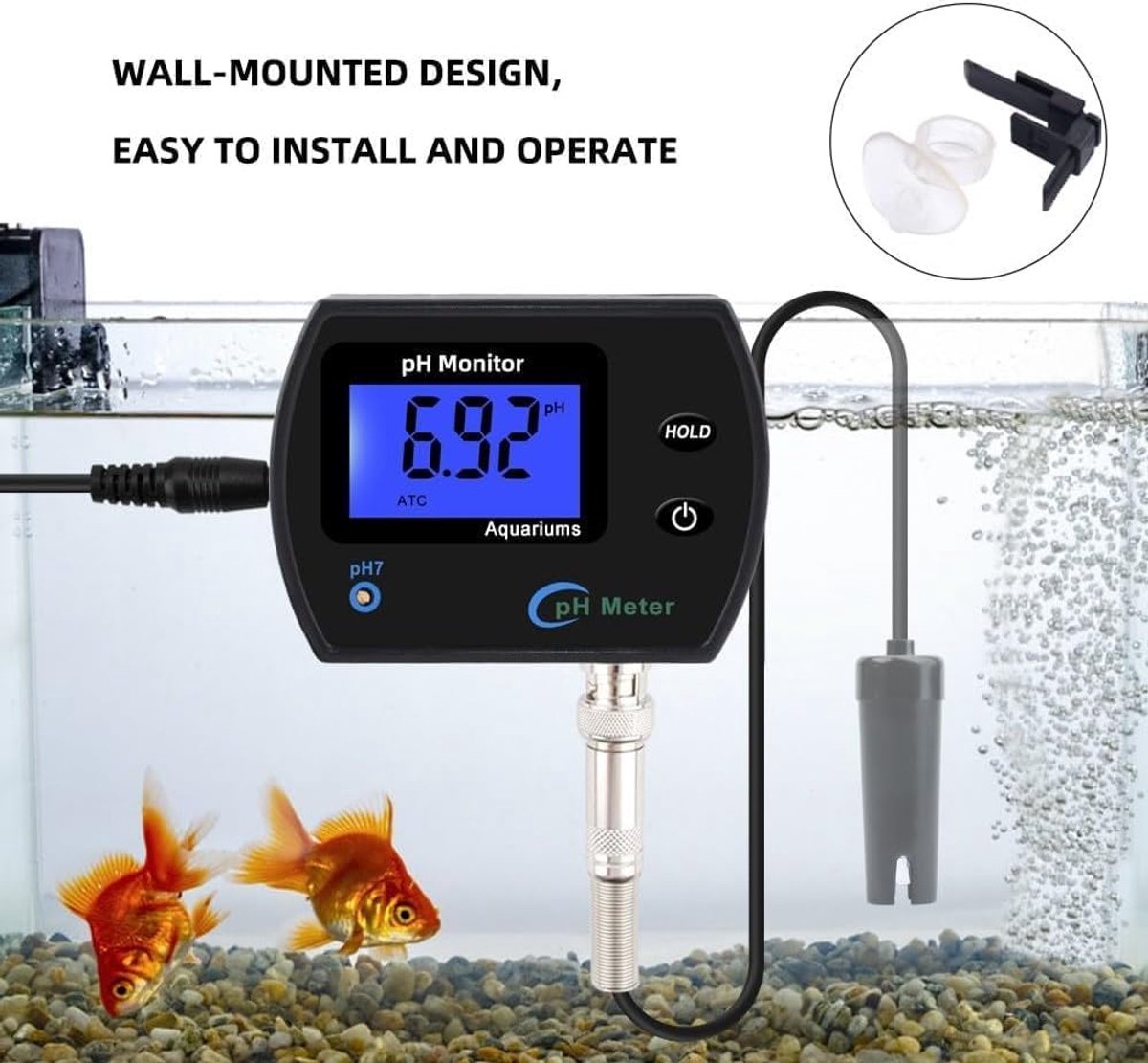 pH meter aquarium - draagbaar - LCD-display - nauwkeurige wateranalyse - ShopVlot