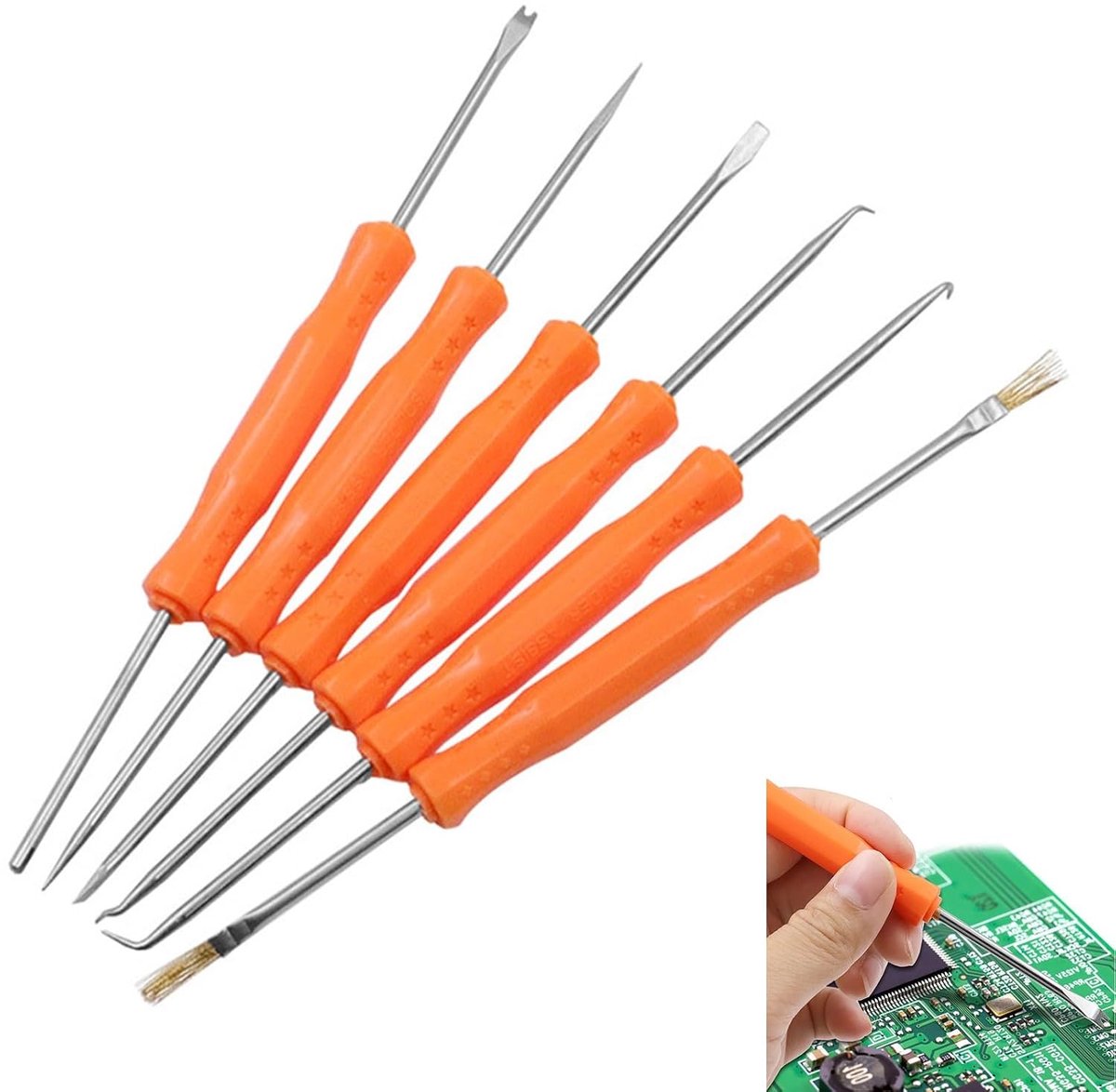 Desoldeertoolset 6PCS - Dubbelzijdig - Geschikt voor PCB-reparatie - Ideaal voor soldeerwerk - ShopVlot