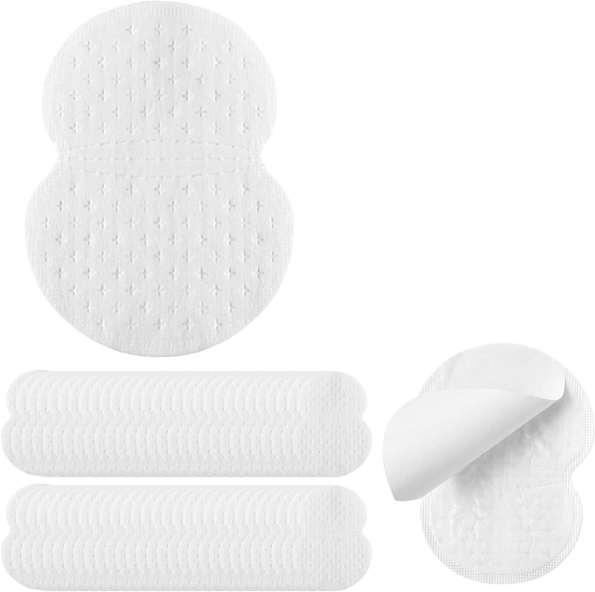 Okselzweetbescherming voor dames en heren, 60 wegwerp okselpads, ultra absorberend en ademend voor optimaal comfort