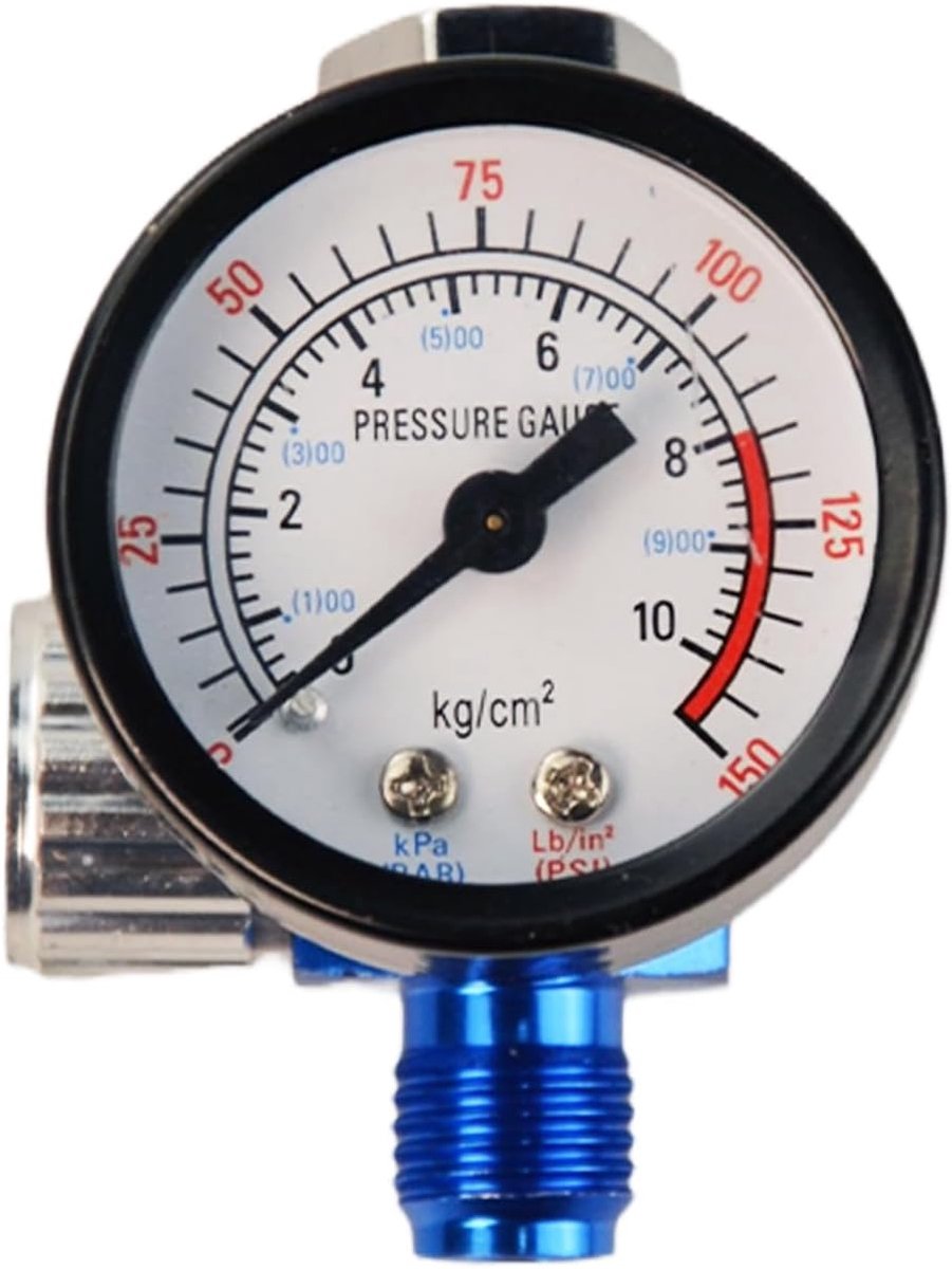 Luchtdrukregelaar 1/4 Inch - Precisie drukmeter - Voor spuitpistolen en luchtgereedschap - Betrouwbare drukregeling - ShopVlot