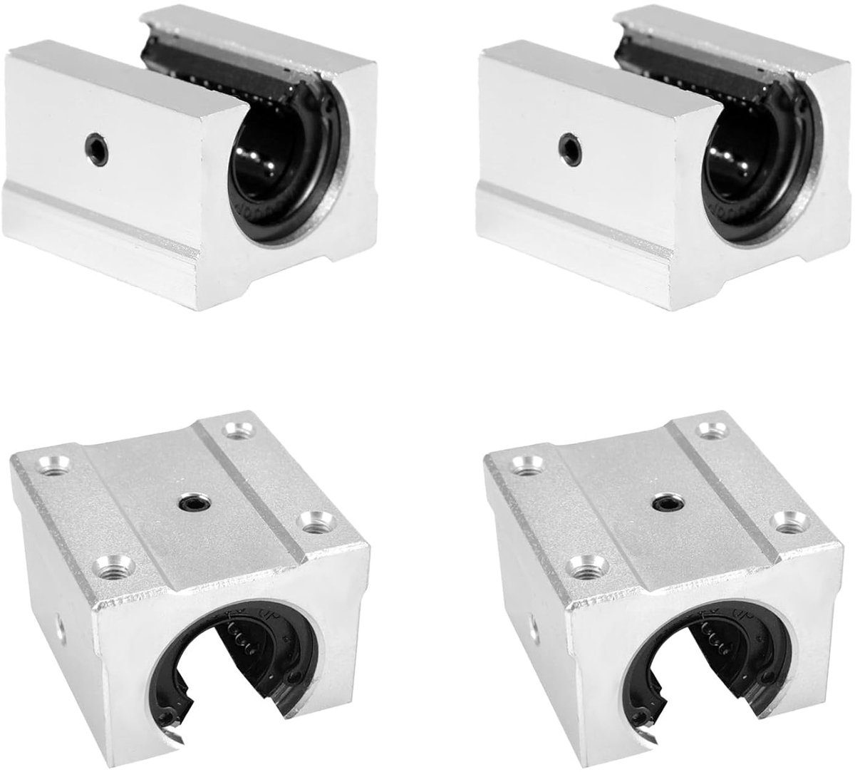 Lineaire lagers SBR16UU 16 mm - glijlagers op ronde stang - corrosiebestendig - ideaal voor CNC-routers en 3D-printers - ShopVlot