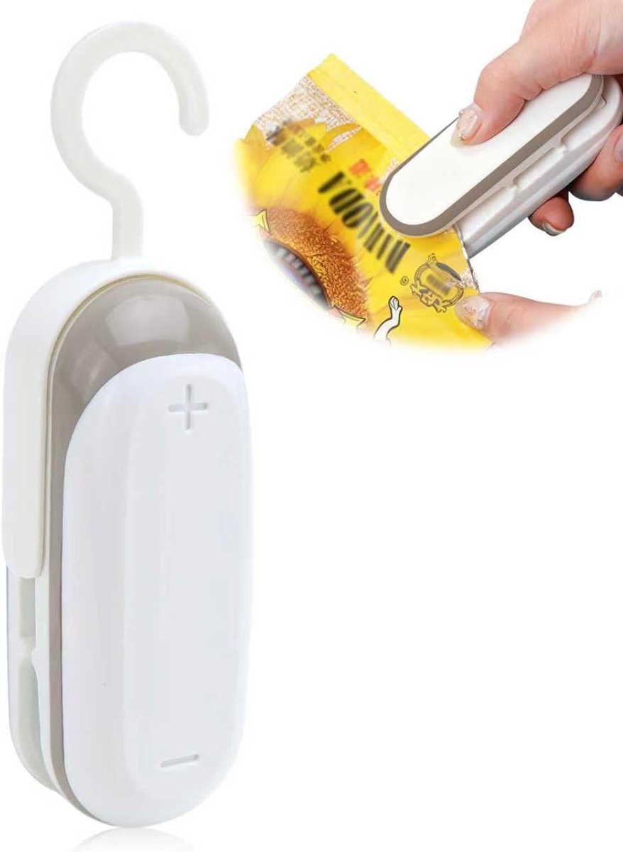 Mini folieweldmachine 2-in-1 - handmatige sealapparaat - ideale versheidsbeschermer - voor plastic zakken - ShopVlot