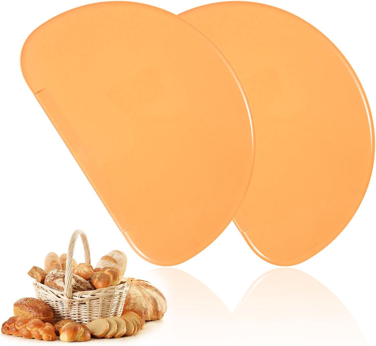 Silicone deegschrapers 2PCS - Flexibel en stevig - Voor brooddeeg en gebak - Efficiënt gebruik - ShopVlot