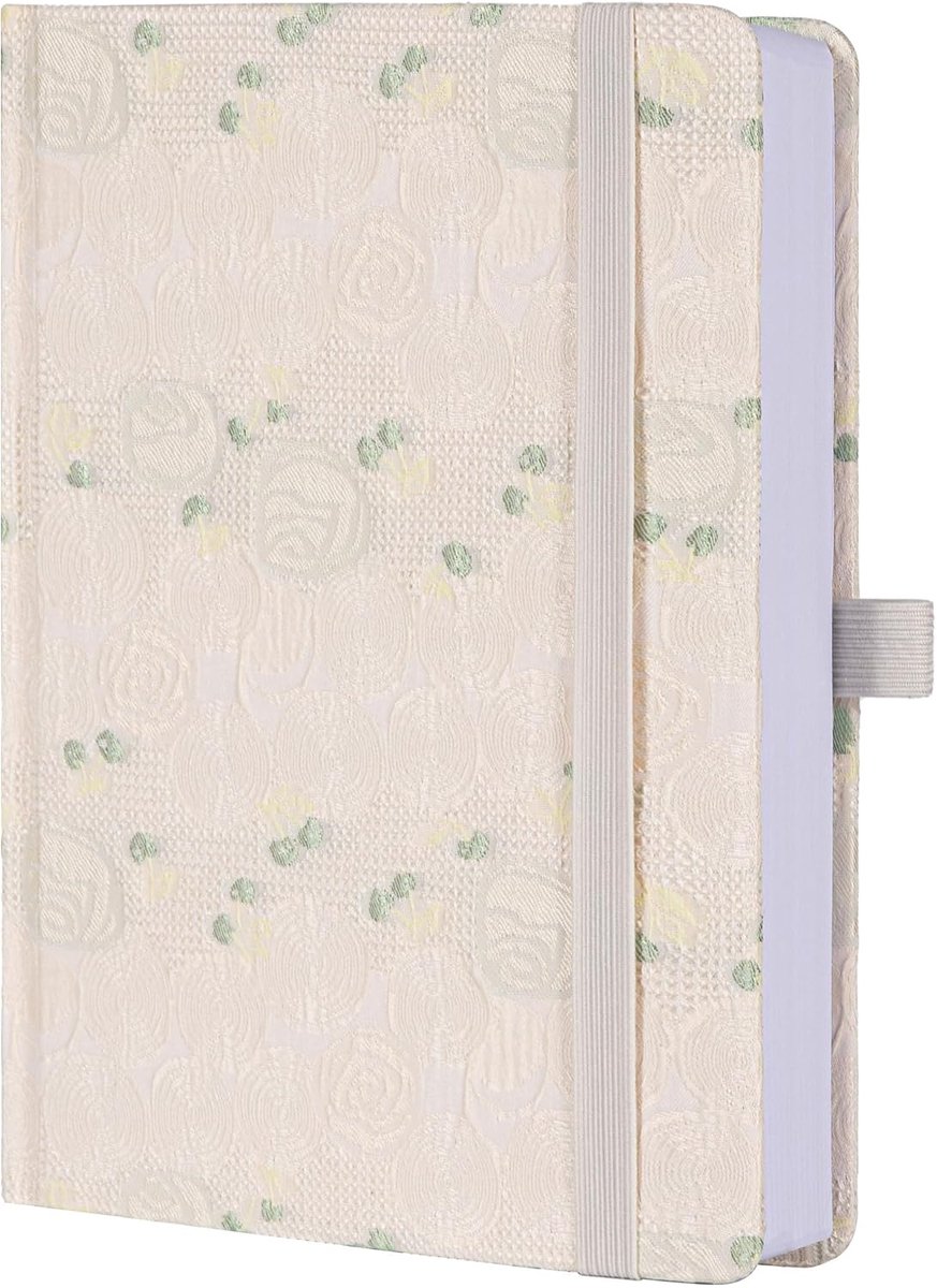 Lined notebook A5 - hardcover met bloemenprint - 316 genummerde pagina's - perfect voor notities - ShopVlot
