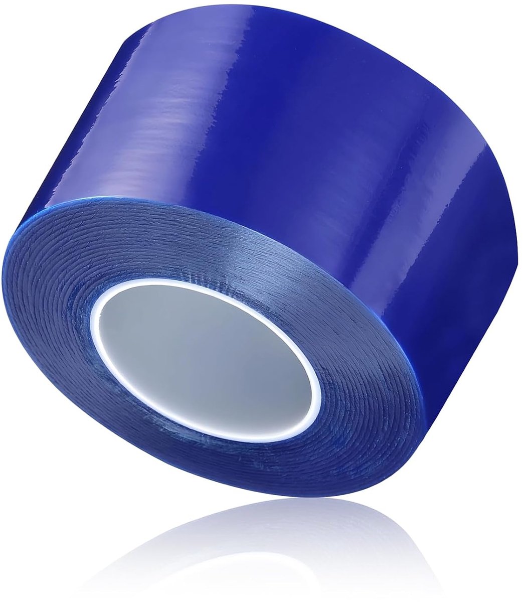 Anti-statische beschermfolie tape 200 m - heldere PE film - blauwe kleur - krasbescherming voor oppervlakken - ShopVlot