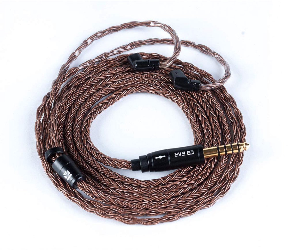 KBEAR 16 Core Silver Plated Replacement Cable Upgrade Silver Plated Replacement Earbuds Exchange Cable AudioContact - ShopVlot