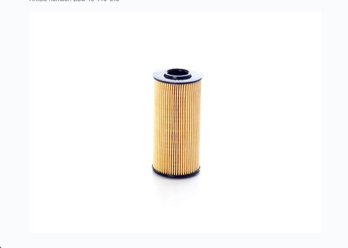 BSG Oliefilter 40-140-010 voor Hyundai ix35 Santa Fe Tucson Grand Santa Fe Kia Sportage Sorento 2.0 CRDi Diesel 2011- | OEM 263202F000, 263202F010, 263202F100, 263112F000