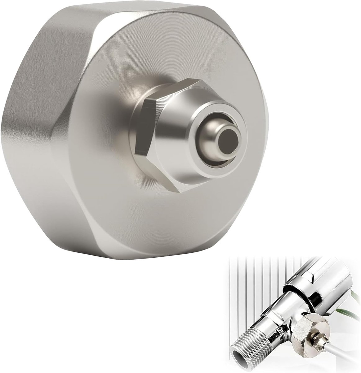 Aansluitadapter, sanitaire aansluitingen voor koelkast, koelkast, 3/4 inch vrouwelijk naar 1/4 inch slangaansluiting - ShopVlot