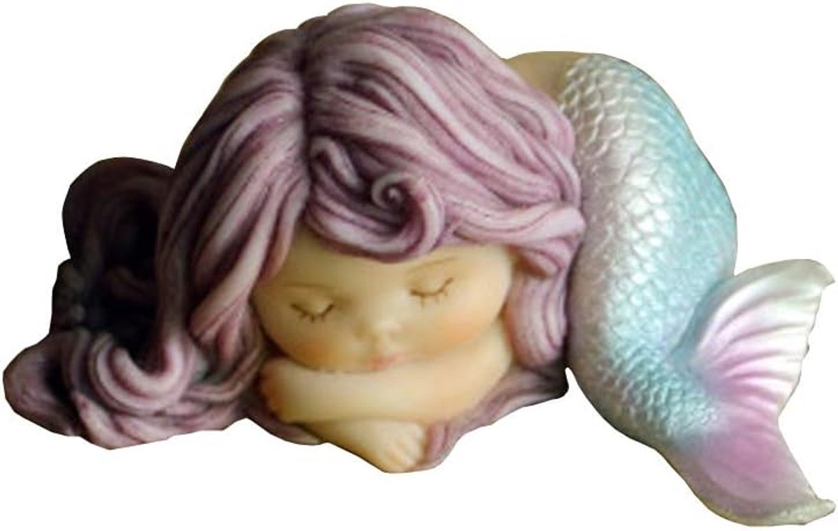 Miniature Fairy Garden Mermaid Figure - Thinking Mermaid Statue - ShopVlot