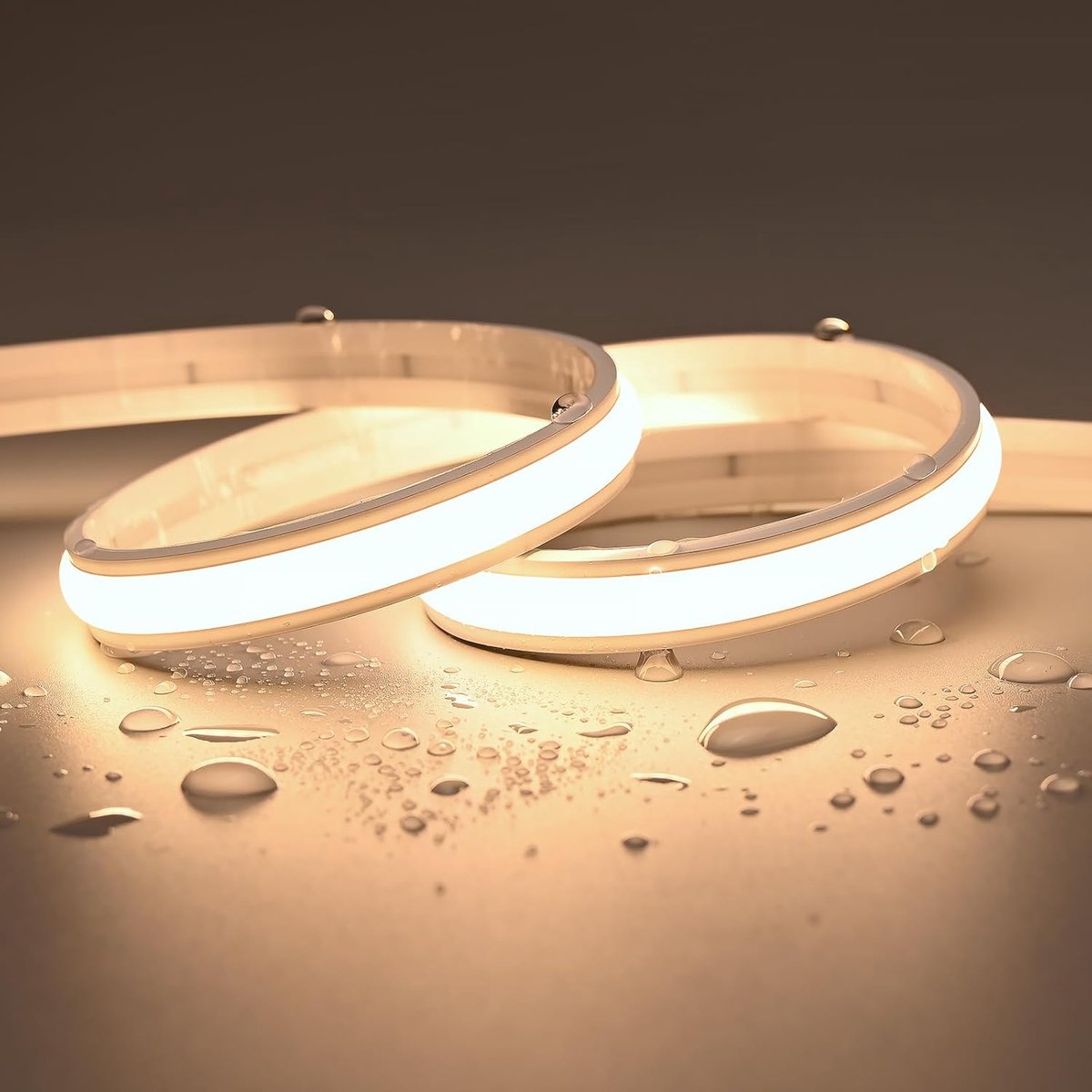 JOYLIT 24V Neon LED Strip 2400LM/M Bright Warm White 3000K 5M, UL PRO 240LEDs/M 95W IP67 Waterproof Neon Cord - ShopVlot