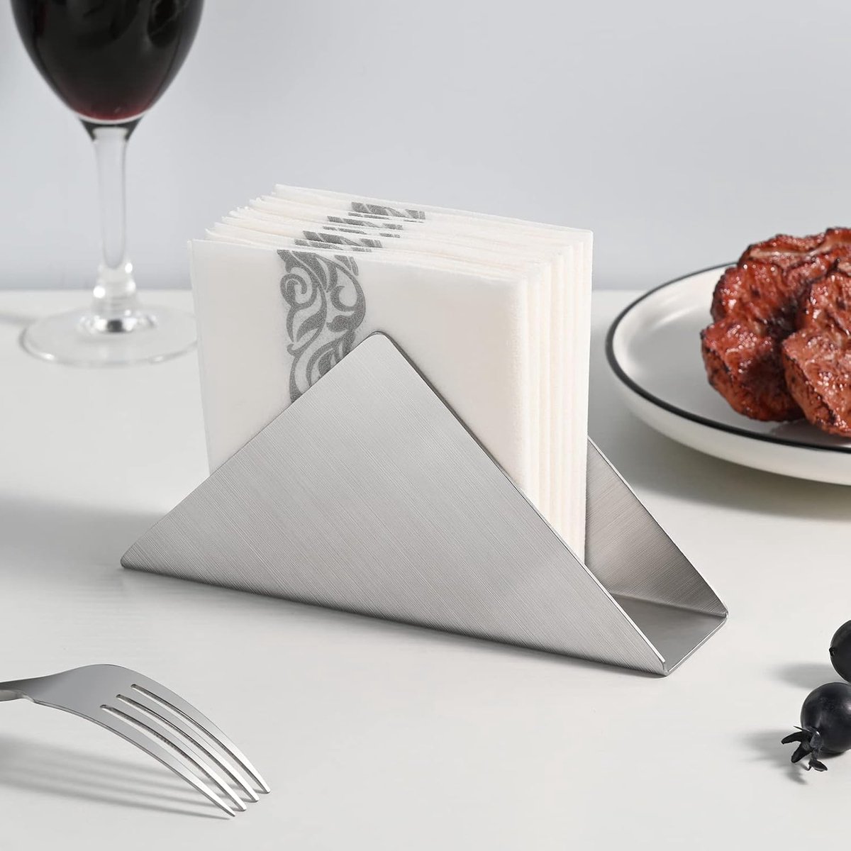 Stijlvolle RVS Servet Houder voor Cocktail Servetten, Metalen Opbergrek voor Servetten, 1 Stuk, Duurzaam en Elegant — cadeau in Cadeau-ideeën - foto 8
