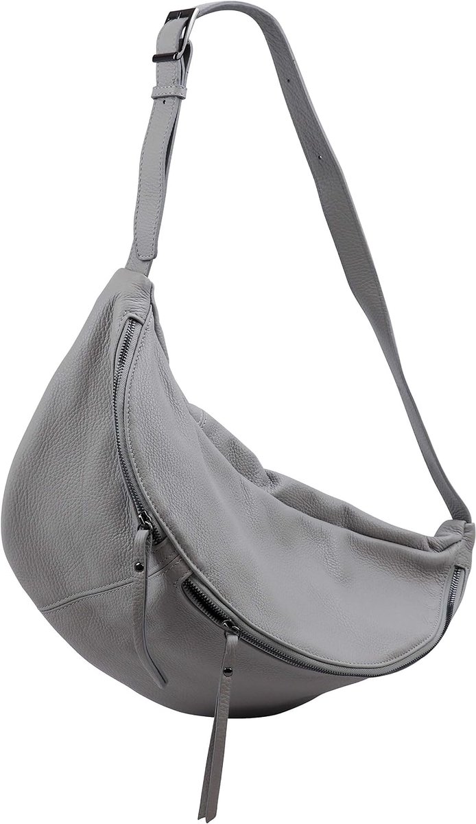 SH Leder Genuine leather ladies unisex chest pocket for festival travel large waist bag crossbody bag women leather - ShopVlot