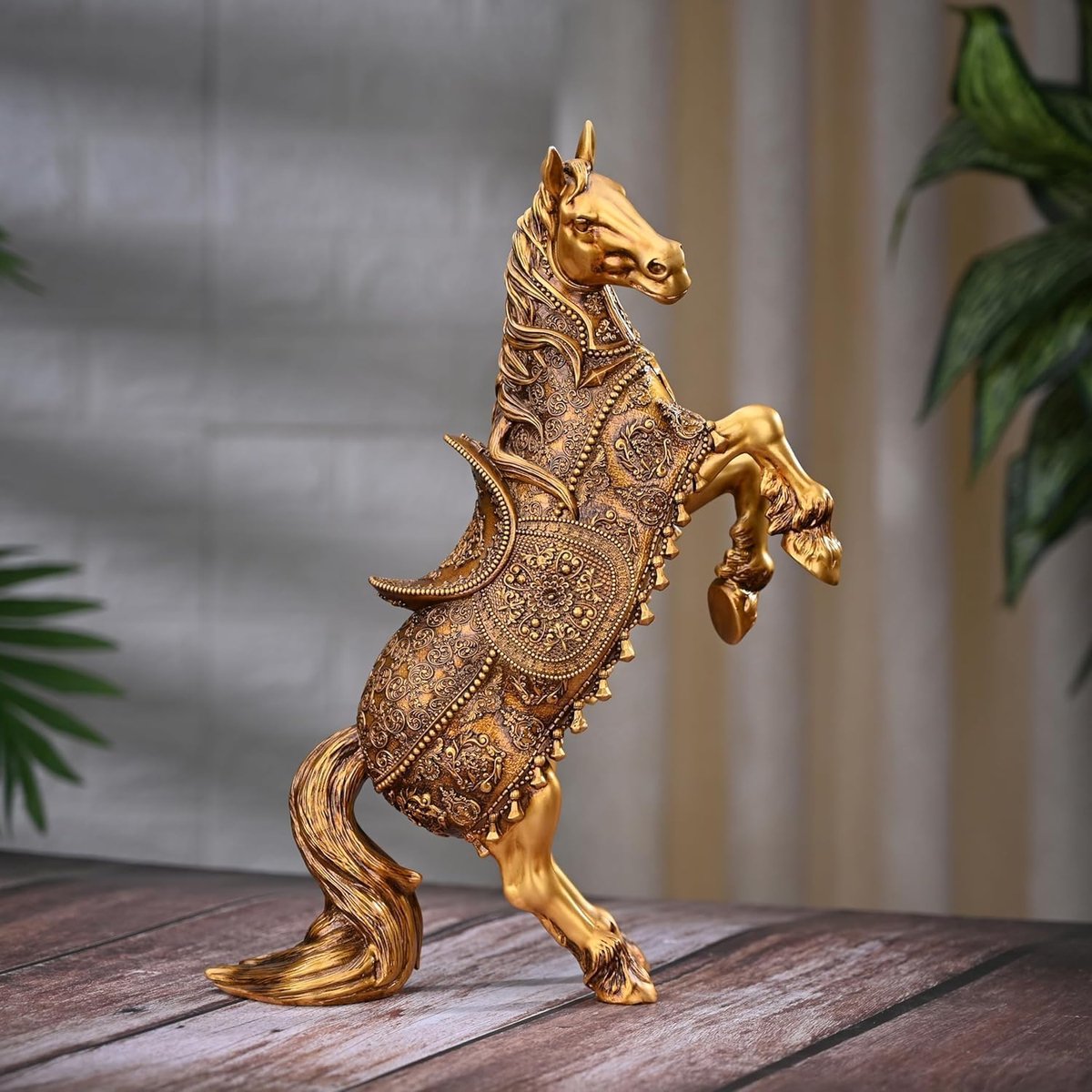 Artarium Stijgend Paard Beeld Decoratie, Feng Shui Vastu Symbool voor Rijkdom en Succes, Standbeeld voor Huis, Kantoor - ShopVlot