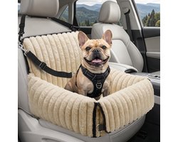 MIXJOY Dog Car Seat for Small Medium Dogs, Washable Clip-on Lead, Thickened Memory Foam Padding, Dog Bed Car for Back - ShopVlot