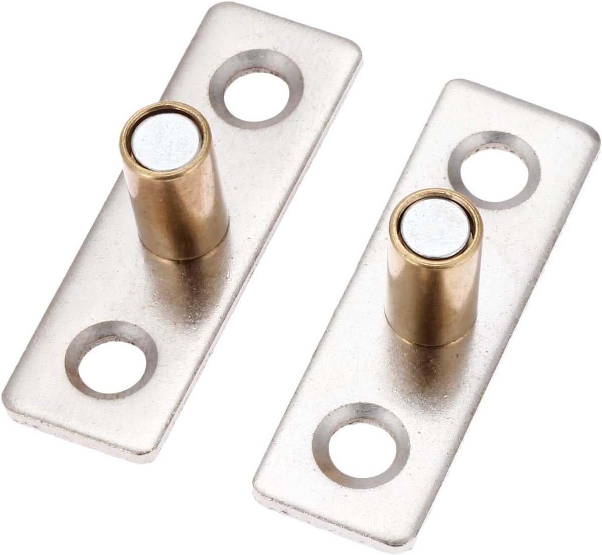 2Pcs Sliding Door Bottom Ø8mm, Floor Guide for Sliding Door, Roller Door Guide, Metal Door Locator Stopper, Copper Tone - ShopVlot