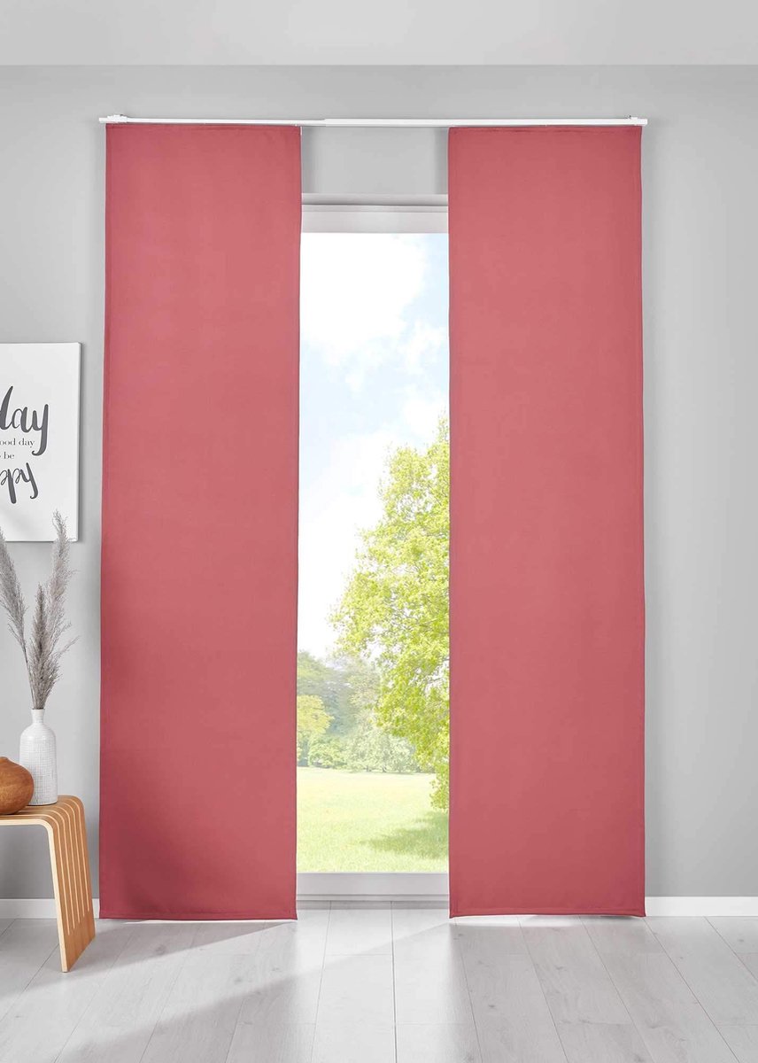 Solidchoice - Gardinenbox Blackout Gordijnen Set van 2 - 145 x 60 cm, Donsroze