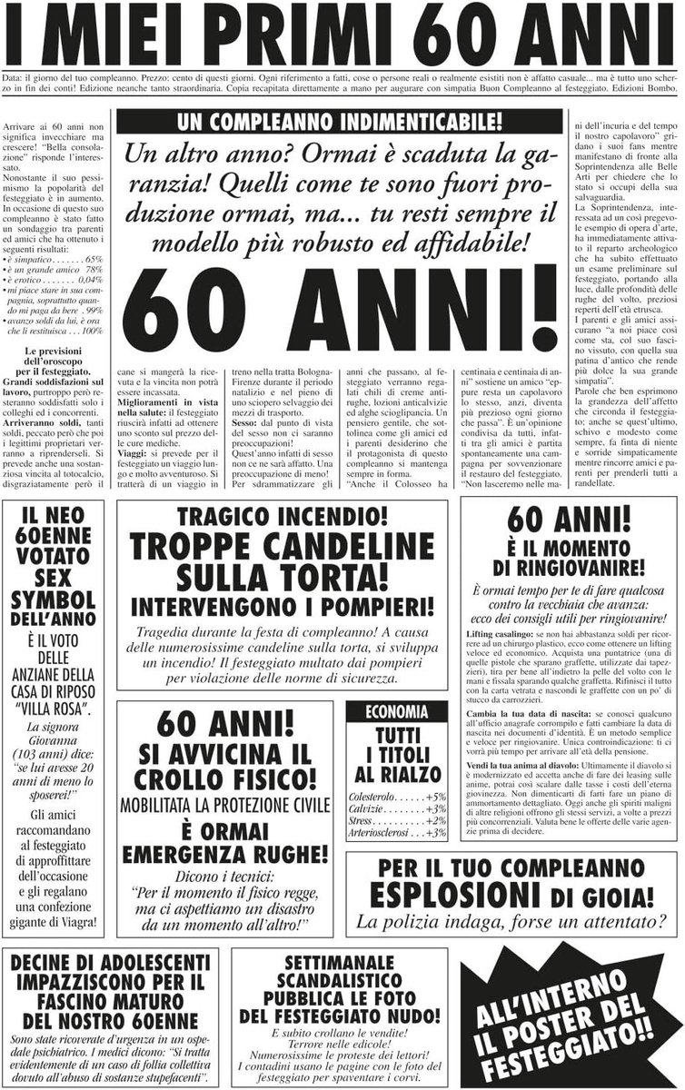 Bombo Greeting card for the 60th birthday - ShopVlot
