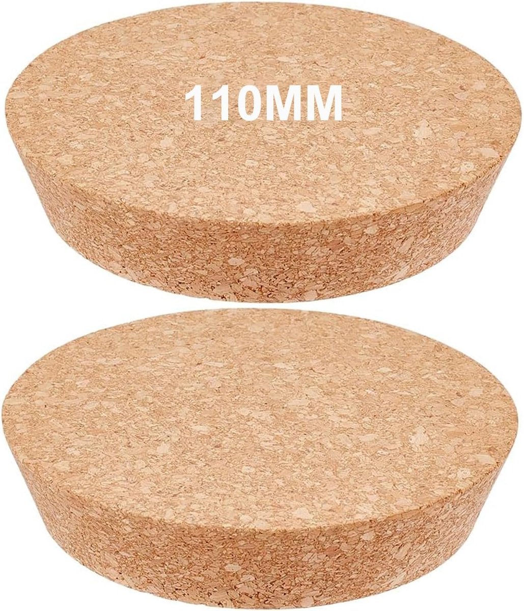 Pack of 2 110mm Large Corks Conical Wood Cork Stoppers Natural Softwood Corks Replacement Corks Round Cork Closure for - ShopVlot