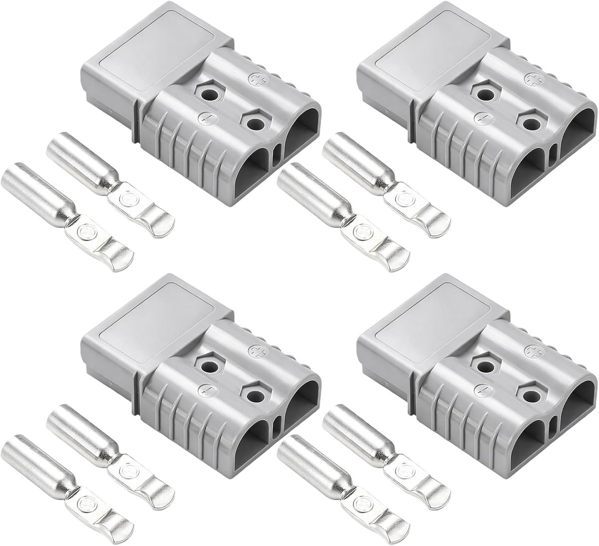 Pack of 4 Ander-Son Plugs 50A Cable Plug Connectors Dual Battery Charging Cable for Ander-Son Plugs Batteries for - ShopVlot